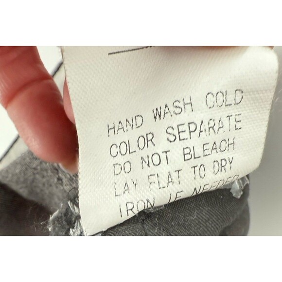 SAINTS & HEARTS Gray Bell Bottom Raw Hem Jeans Denim Size Large Tall 30"x 36" - Picture 11 of 11